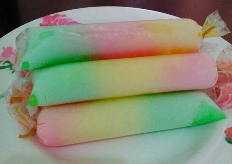 Resep Rainbow stick ice | cara pembuatan Rainbow stick ice Yang Sempurna
