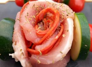 Une photo de Brochettes de roses