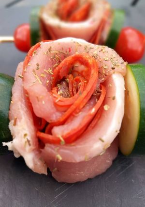 Une photo de Brochettes de roses