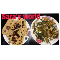 Kurkuri bhindi with Paratha A picture of Kurkuri bhindi with Paratha.