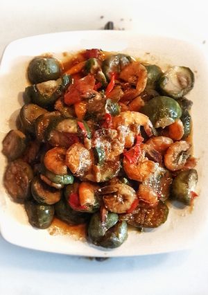 Foto resep Oseng Terong Udang Pedas