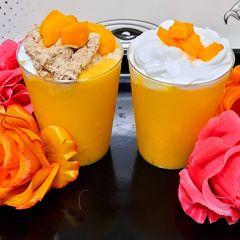 Mango Frappe 🥭🥭 A picture of Mango Frappe 🥭🥭.