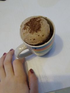 عکسی از دستور ماگ کیک(mug cake)