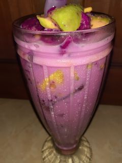 Foto resep Es buah naga alpukat