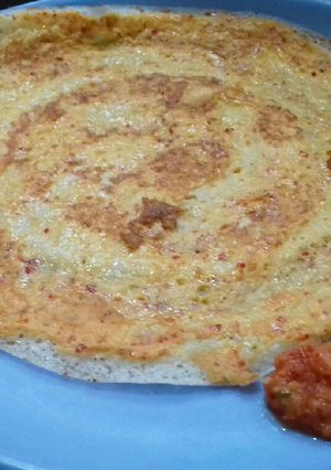 A picture of Egg dosa Andhra special.