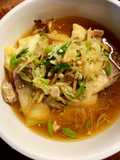 Steamed fish with ginger sauce