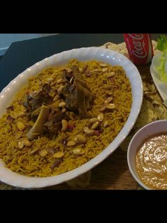 صورة لوصفة كبسه بلحم الخروف