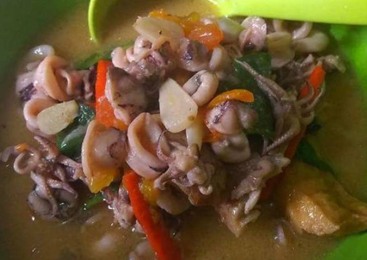 Resep Cumi santan putih Lezat