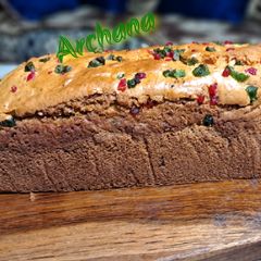 A picture of Custard tutti fruty cake.