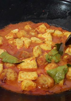 Foto resep Telur puyuh & tahu bumbu bali pedas