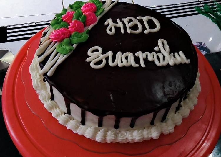 Bagaimana Membuat Brownies ultah suami Anti Gagal