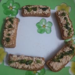 A picture of Rusk Paneer Toast.