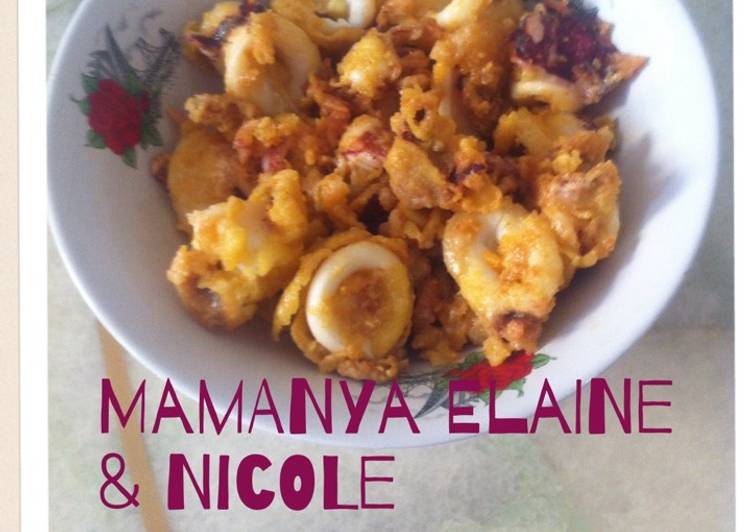 Cumi Goreng Telur Asin