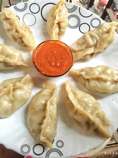 A picture of Homemade Chicken MOMOS.