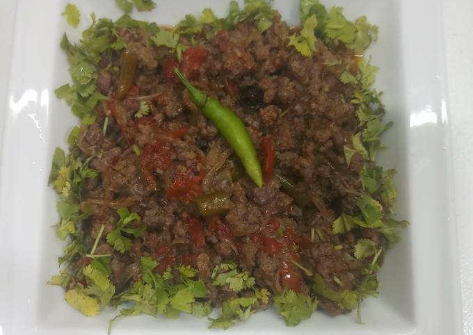 Recipe of Perfect Hari mirch bhunna qeema