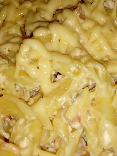 Una foto de Macarrones con salmón y queso crema
