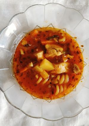 Foto resep Sup Ayam Asam Pedas