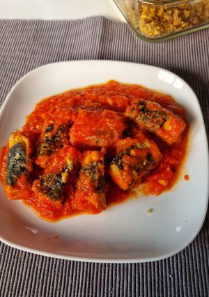 Una foto de "Bacalao" con tomate