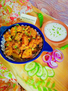 A picture of Aloo Gobhi (Dhabba style).
