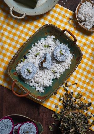 Foto resep Putu Bunga Telang (dengan cetakan silikon)