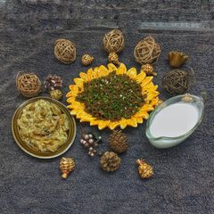 Winter special dish hara lehsan A picture of Winter special dish hara lehsan.