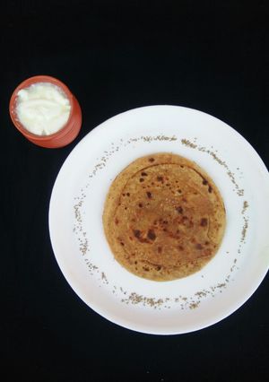 A picture of Lachha parantha.