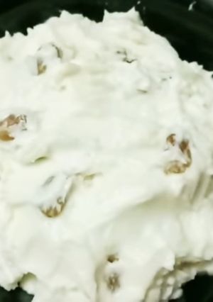 A picture of Kaju shrikhand.