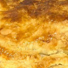 A picture of Gooey Potato & Cheese Pie.
