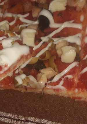 صورة لوصفة بيتزا سريعة وإقتصادية 😋😋