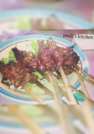 Foto resep Sate kambing simpel & enak