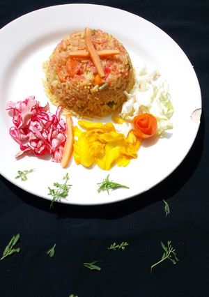 A picture of Simple Fried rice.