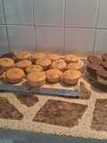 Muffins de zanahoria y kiwi i muffins marmolados otros de chocolate