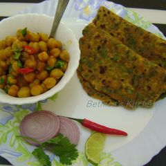 A picture of Spring Onion Paratha.