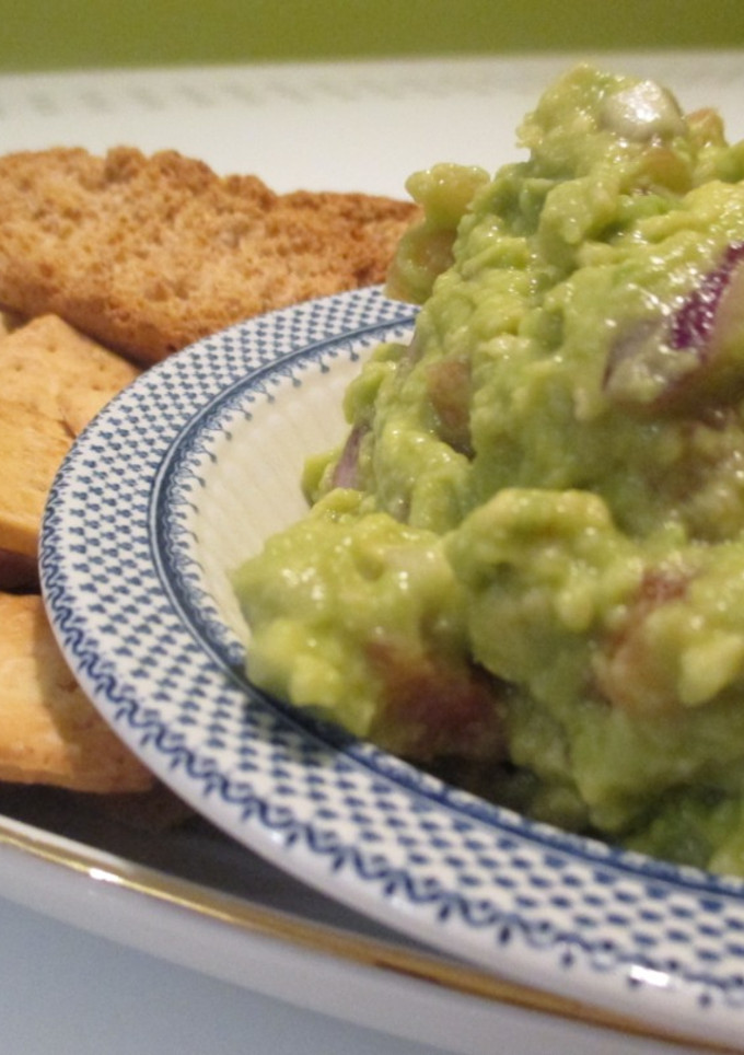 Una foto de Guacamole casero