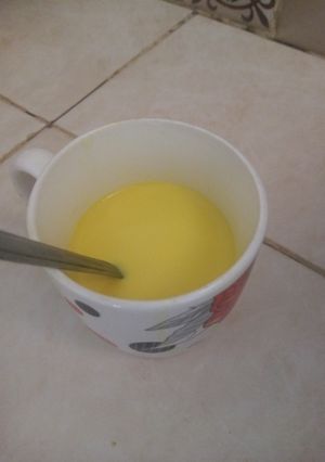صورة لوصفة حليب بالكركم