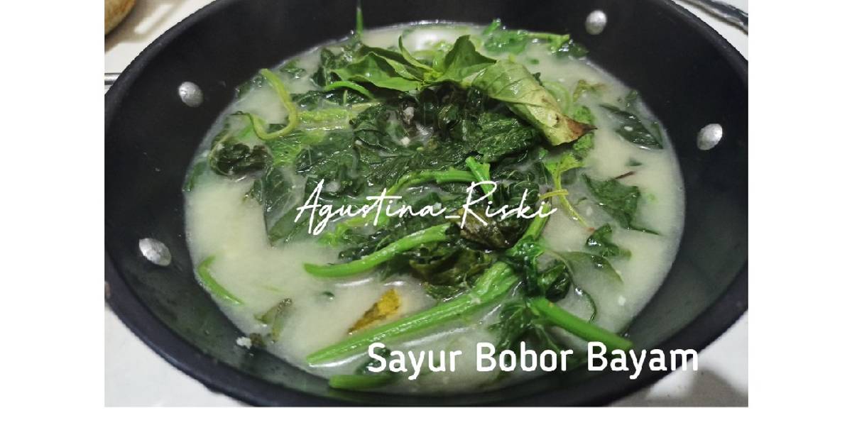 Resep Sayur Bobor Bayam Oleh Kikikuking Diary Cookpad