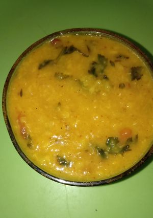 A picture of Yellow moong dal.