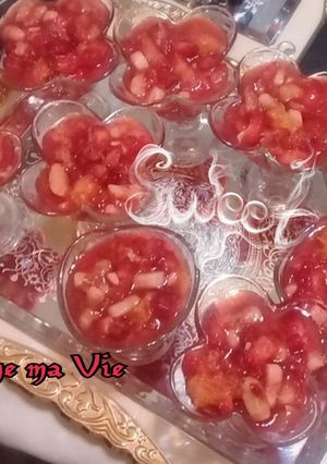 صورة لوصفة سلطة الفراولة 🍓🍓