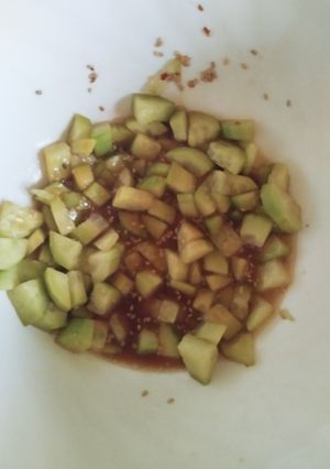 Una foto de Ensalada de pepino japonesa