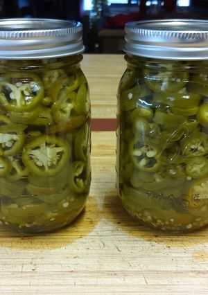A picture of Lee's Pickled Jalapeno Nacho Rings.