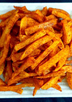 A picture of Masala french fries.