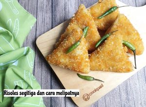Foto resep Risoles segitiga dan cara melipatnya