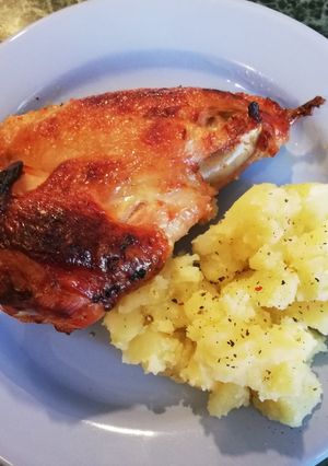 Fokhagymás tejben pácolt pulykasült recept fotója