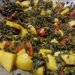 A picture of Methi allu ki sabji.