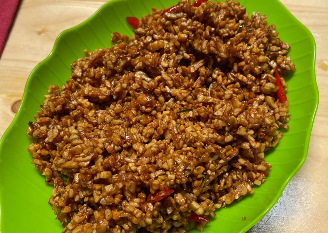 Kering tempe manis pedas