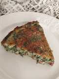 Torta di riso e spinaci(Piatto di riciclo)