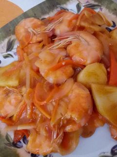 Foto resep Udang asam manis