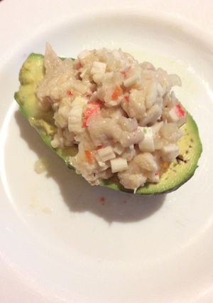 Una foto de Palta rellena con ceviche
