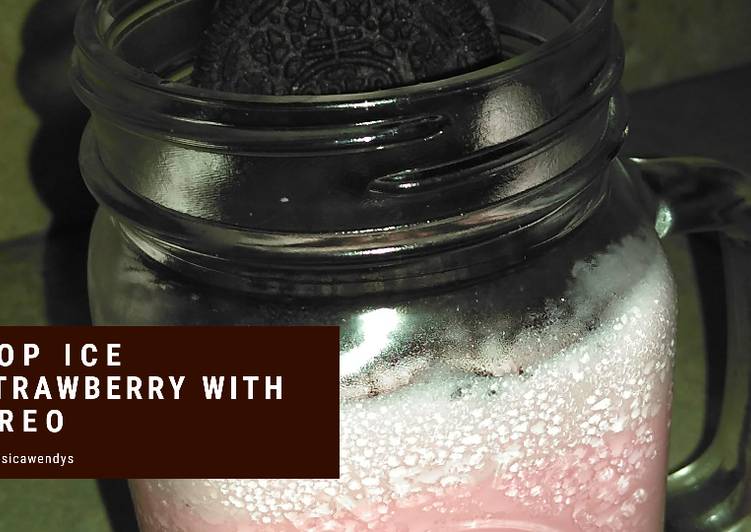 Pop Ice Strawberry with Oreo