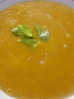Una foto de Crema de zapallo